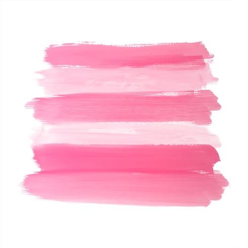 Abstract colorful watercolor hand draw stroke  vector