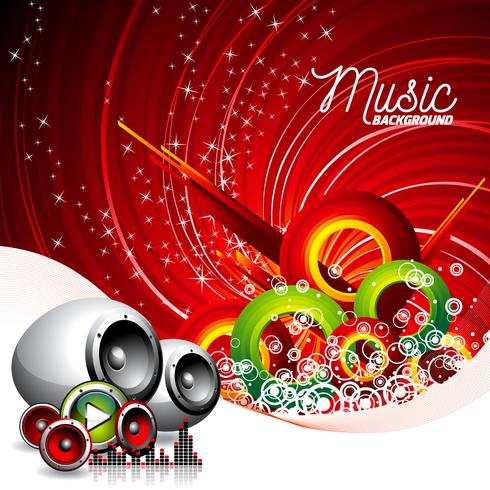  musical theme illustration  vector