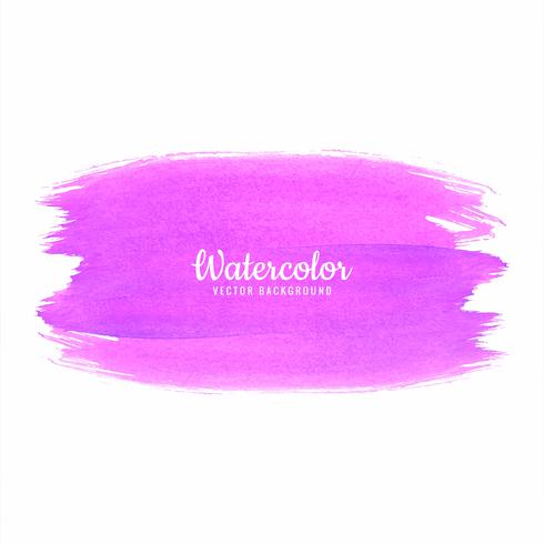 Abstract pink hand draw stroke watercolor design vector