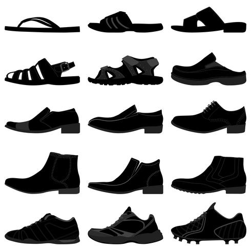  Male Footwear  vector