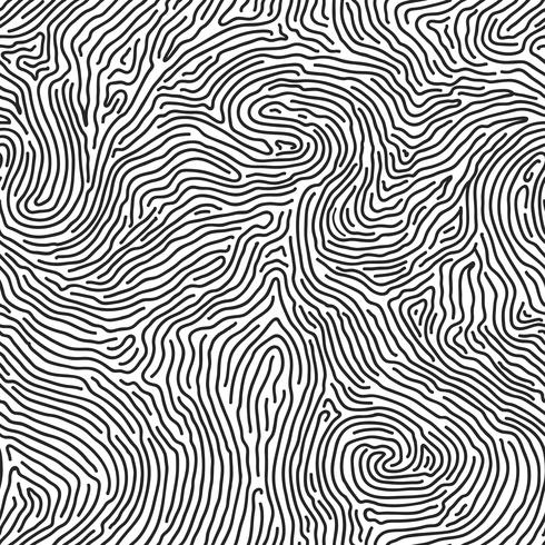 Fingerprint seamless background on square shape. vector