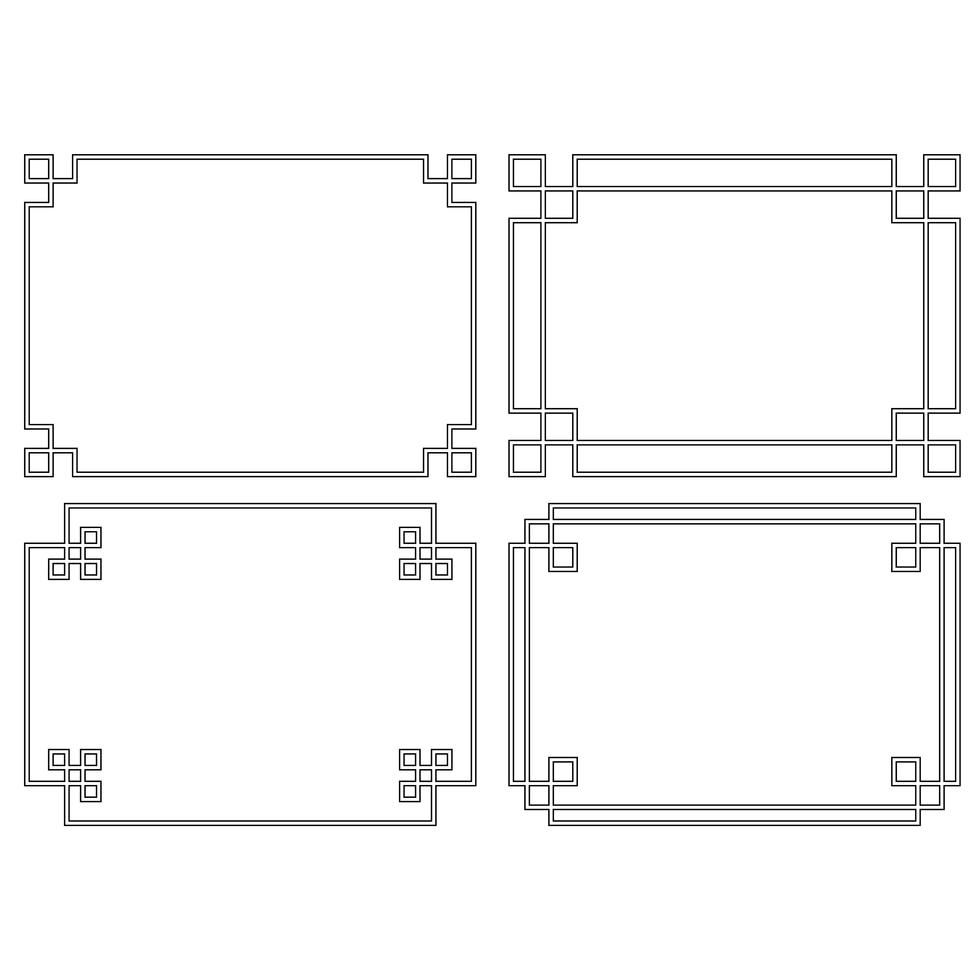 Marco Rectangular Negero Marcos rectangulares negros 340937 Vector en Vecteezy