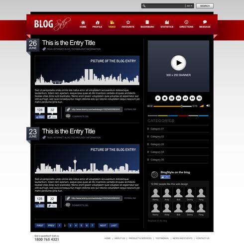 Web Design Website Element Template.  vector