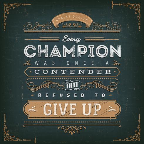 Business And Sport Motivation Quote Poster vector