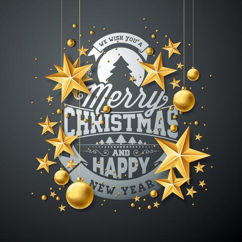 Christmas and New Year Illustration vector