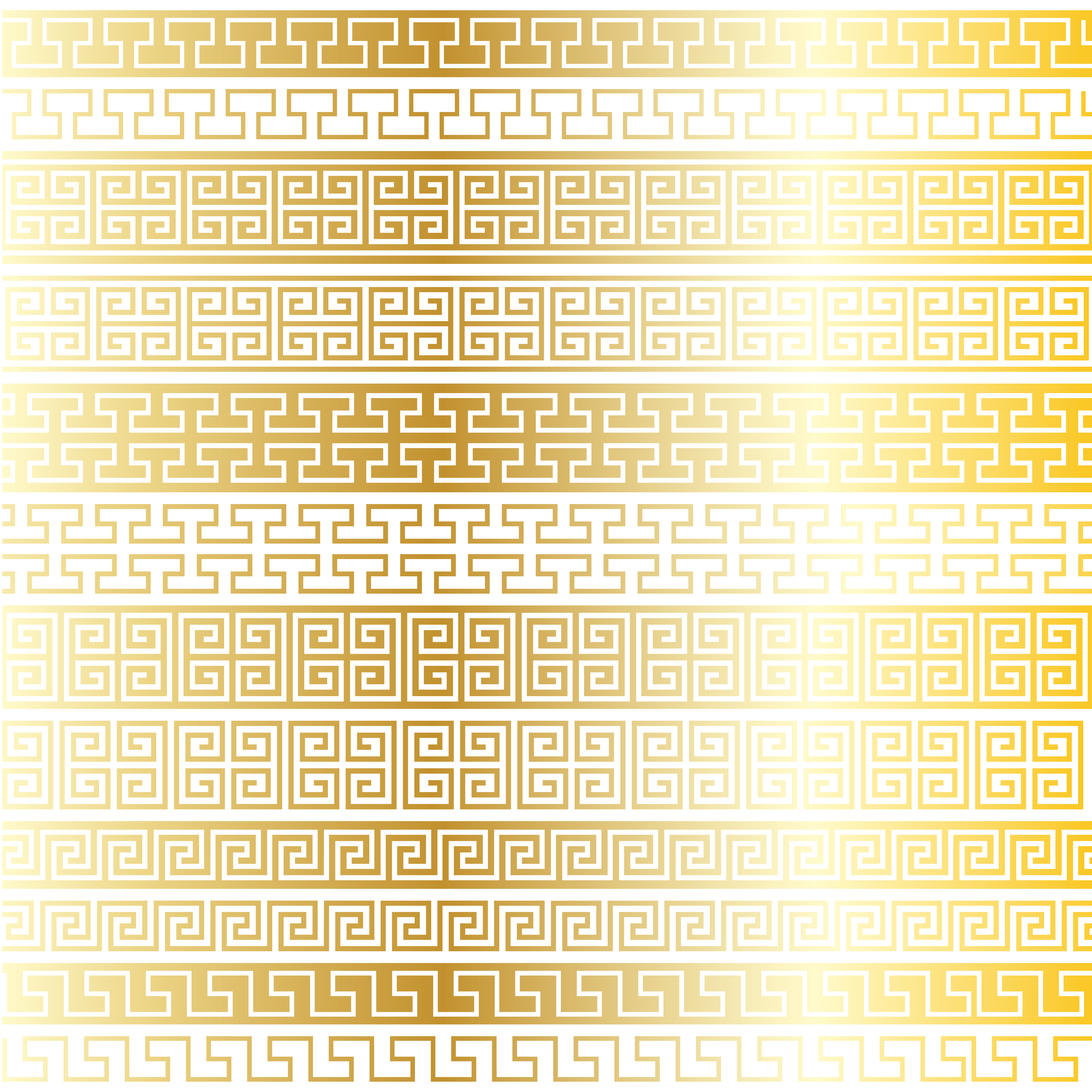 metallic gold fretwork border patterns 341090 Vector Art at Vecteezy