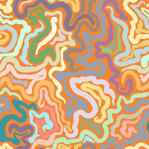 Colorful doodle abstract seamless background. vector