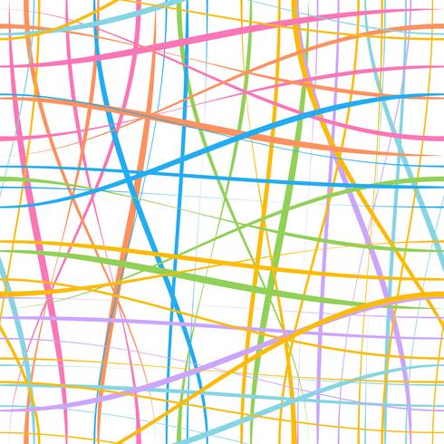 Línea inconsútil patrón en el arte gráfico vectorial. vector
