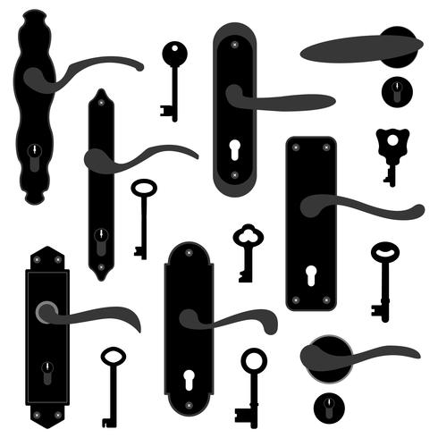 Handles ad keys set  vector