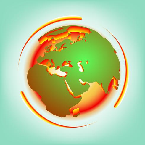 Global warming vector