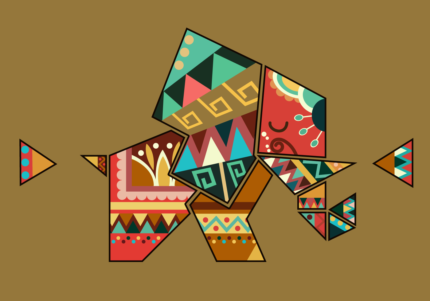Free Free 266 Geometric Elephant Svg SVG PNG EPS DXF File