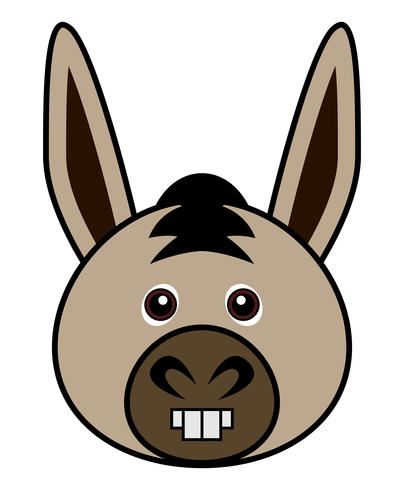 Cute Donkey Vector.  vector