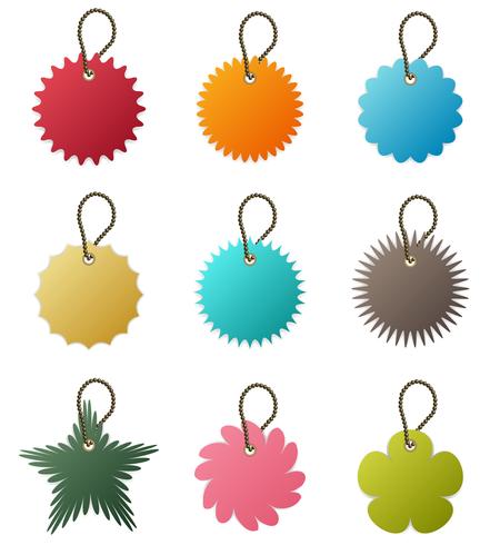 Key Chain Tag Vector.  vector