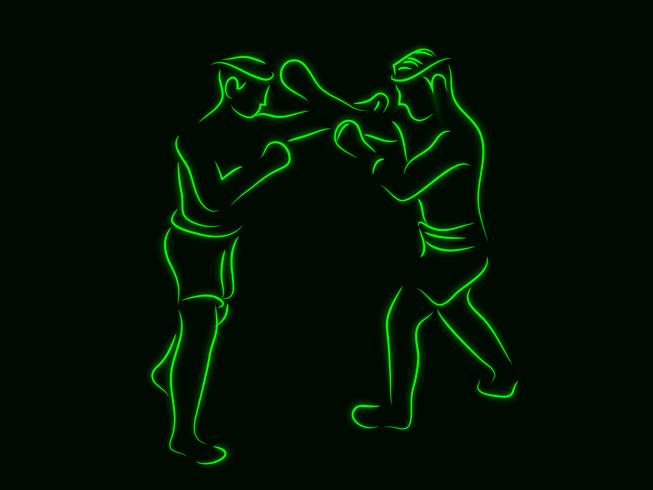 boxing vector