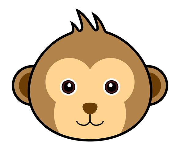 Cute Monkey Vector.  vector