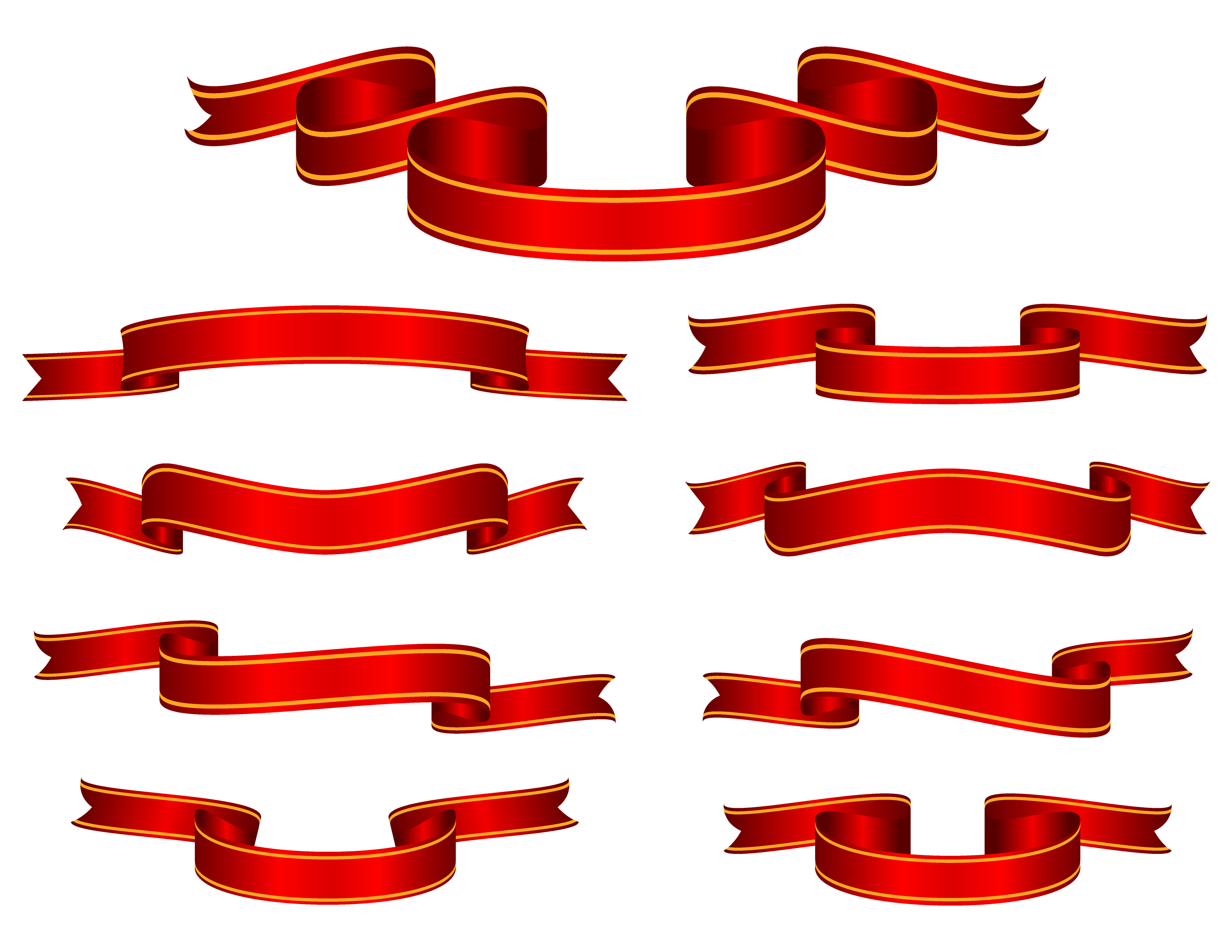 Vector Ribbon Banner Clip Art