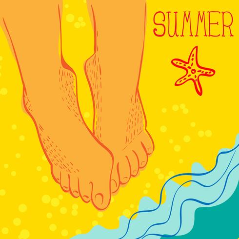 Summertime concept vector