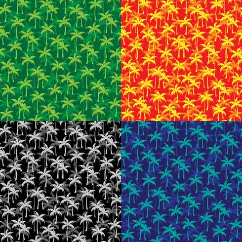  layered palm tree patterns vector