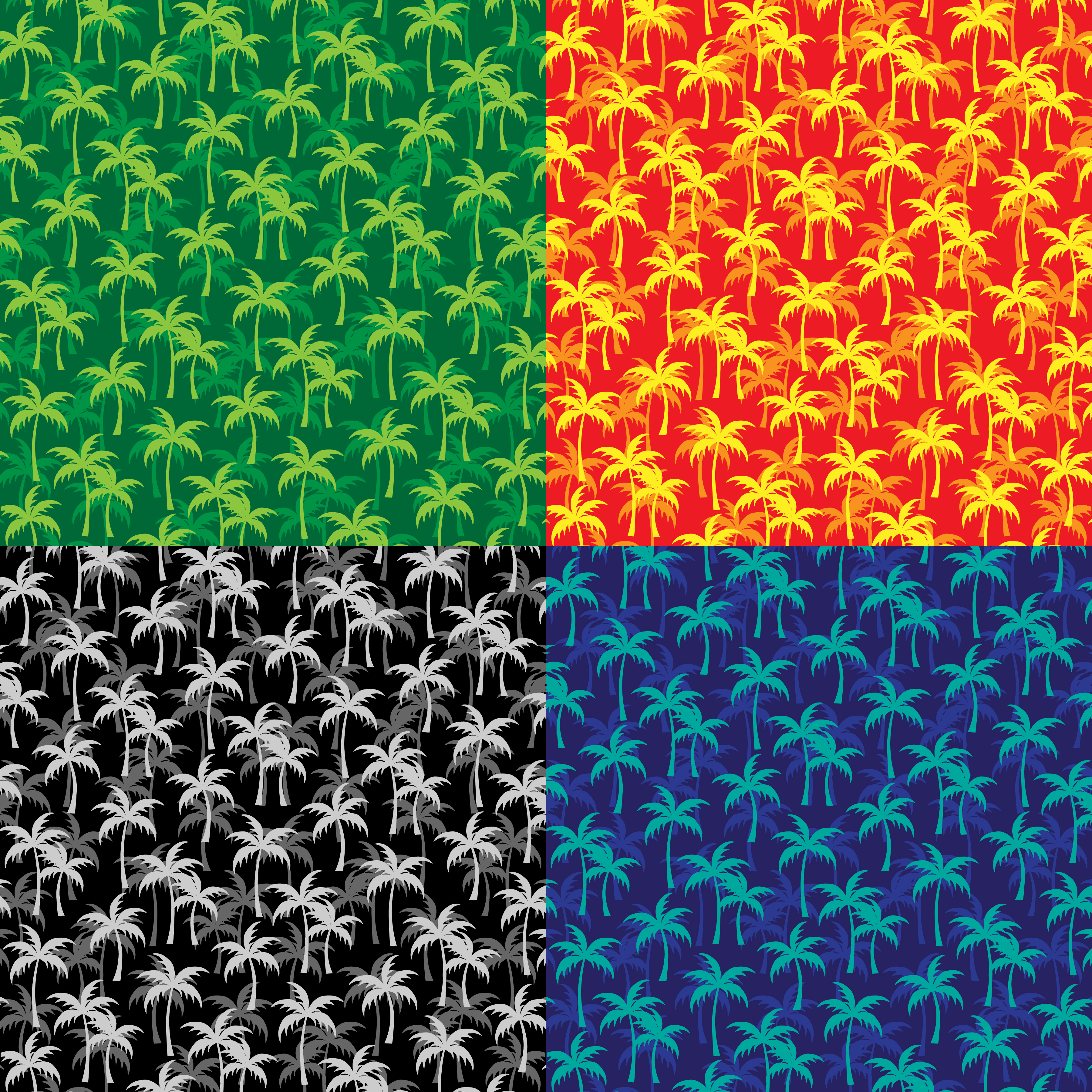 Download layered palm tree patterns 341475 - Download Free Vectors ...