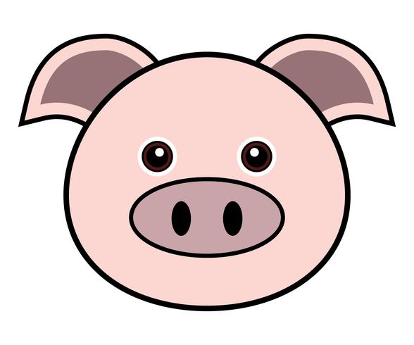 Cute Pig Vector.  vector
