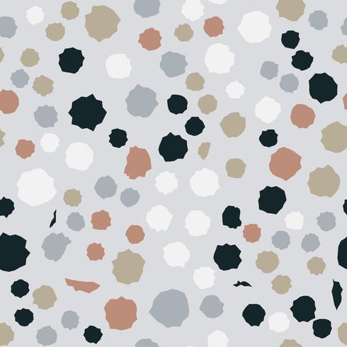 Terrazzo seamless pattern. Imitation of a Venetian stone floor vector