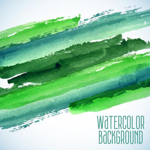 green abstract watercolor background vector