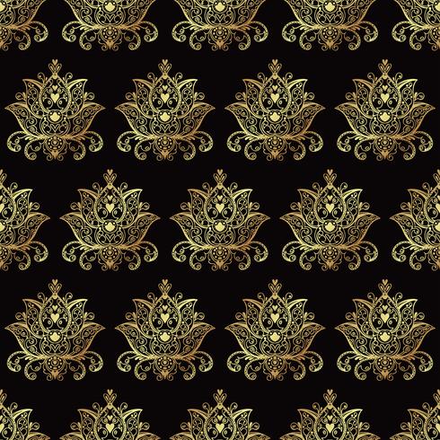 Seamless patterns of Russian motives of northern painting vector