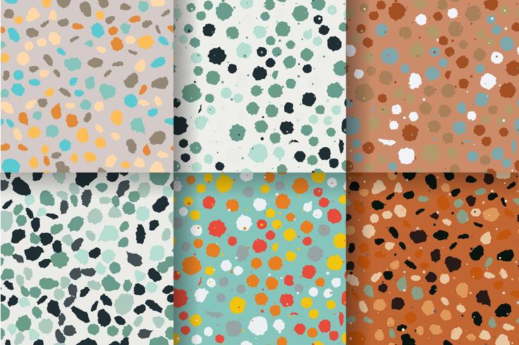 Terrazzo seamless pattern. Imitation of a Venetian stone floor vector