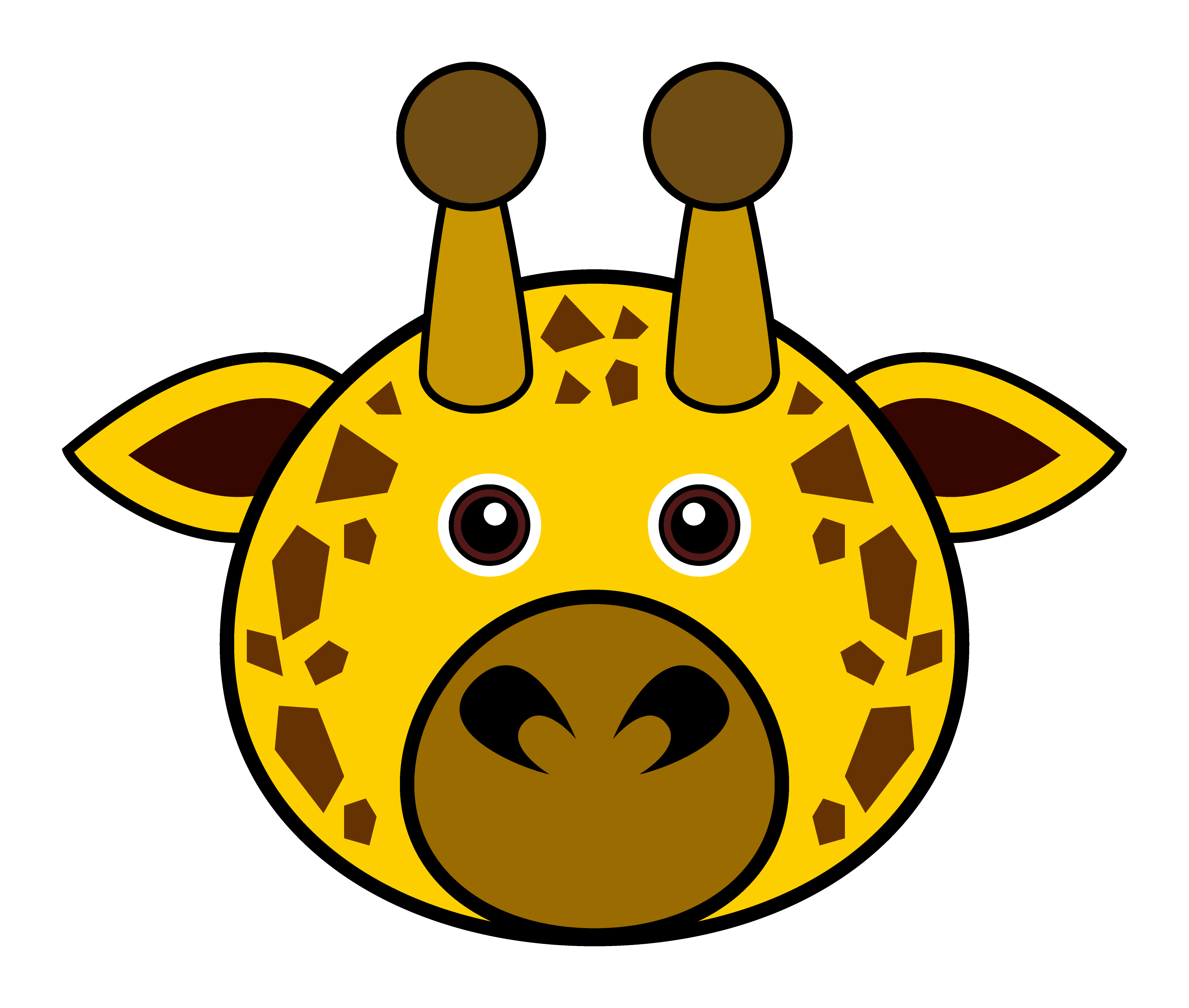 Cute Giraffe Vector. 341613 Vector Art at Vecteezy