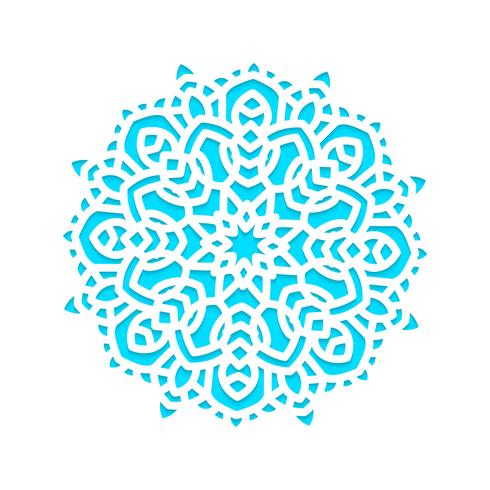 Template snowflakes laser cut and engraved. vector