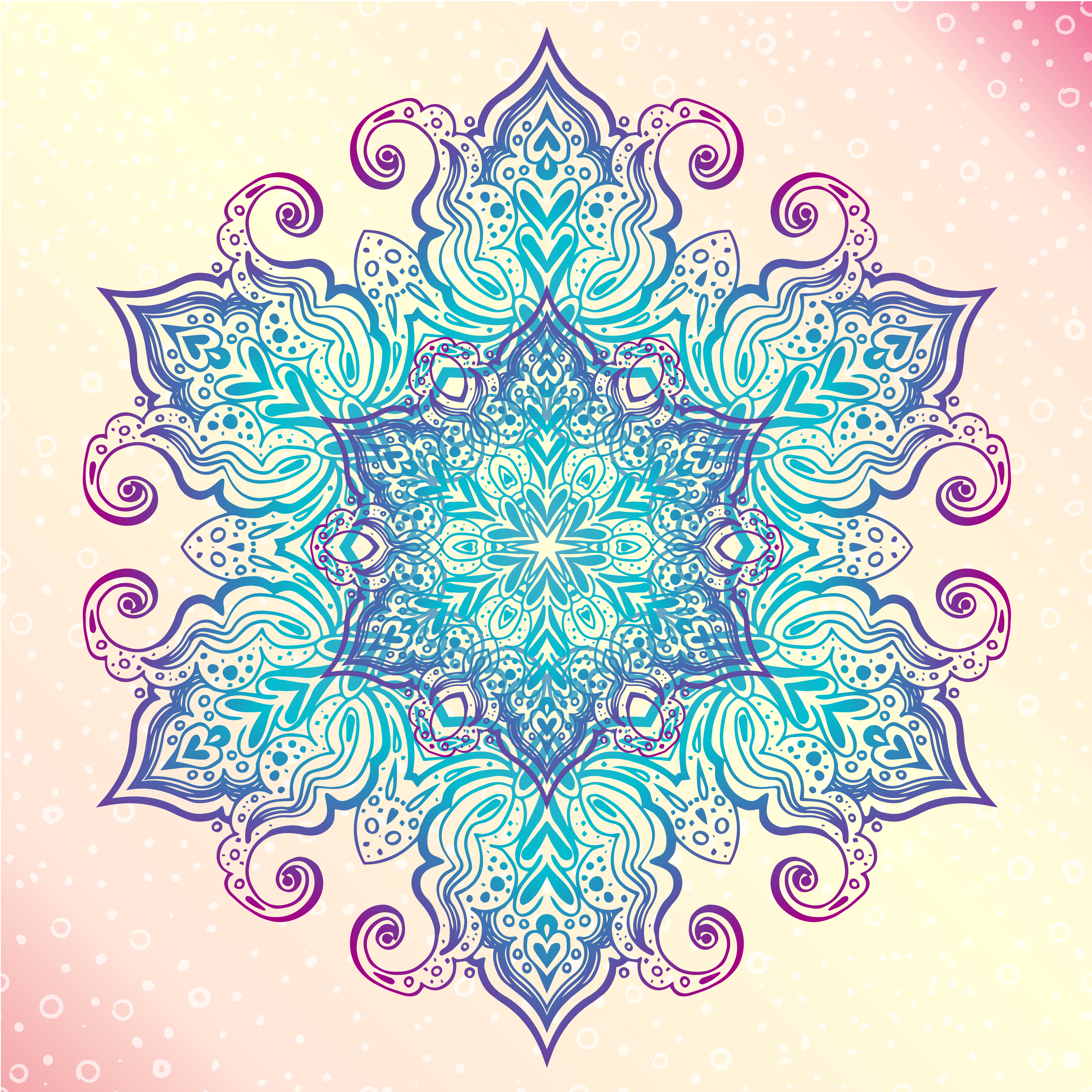 Download Mandala. Floral vintage round amulet tatoo - Download Free ...