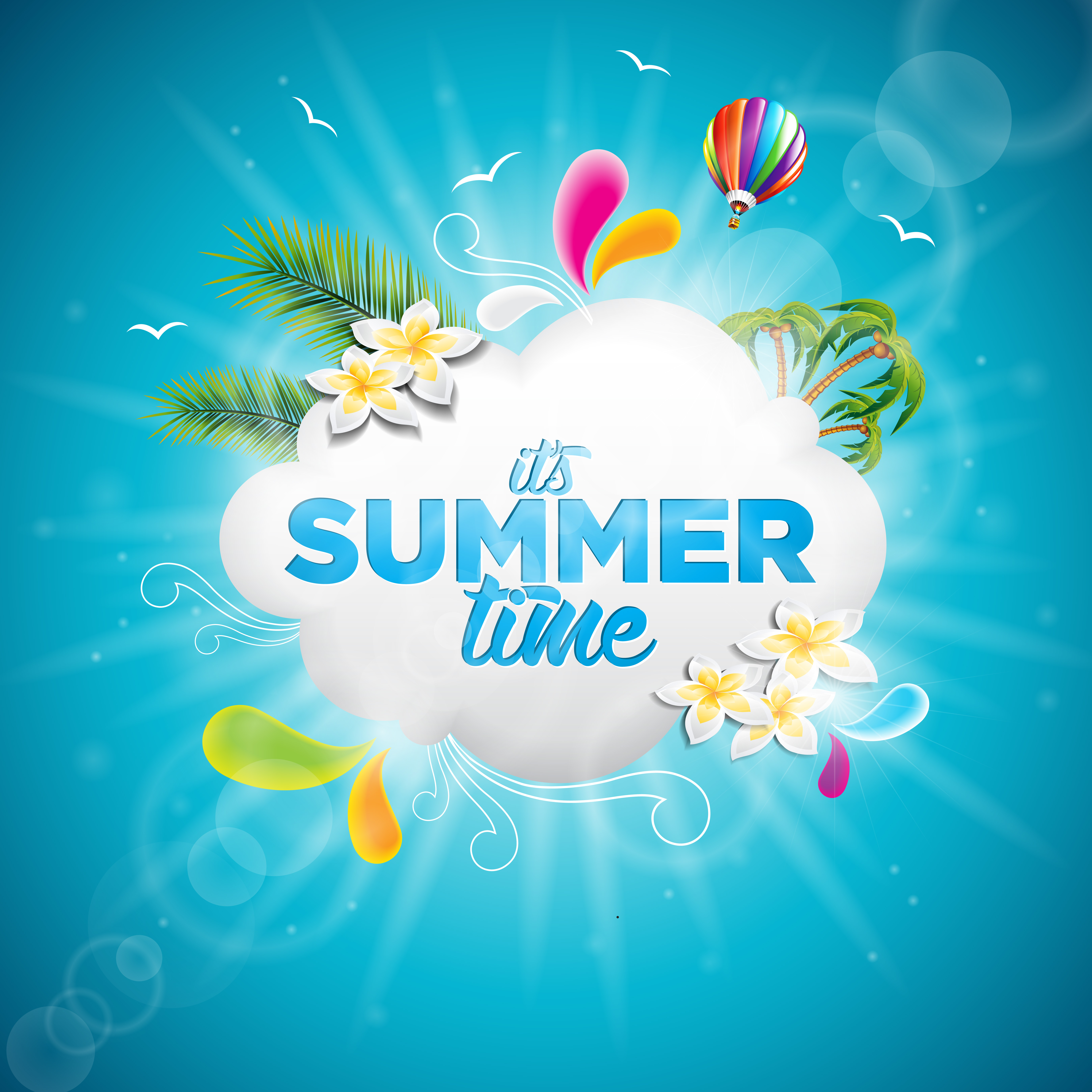 Its summer time Royalty Free Vector Image - VectorStock