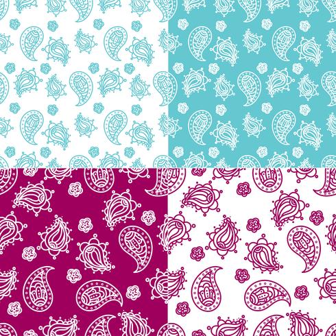 Indian National paisley ornament for cotton, linen fabrics. vector