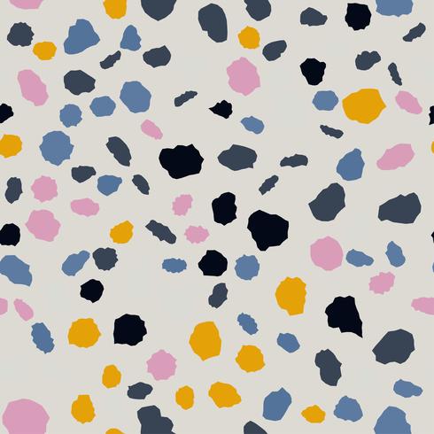 Terrazzo seamless pattern. Imitation of a Venetian stone floor vector