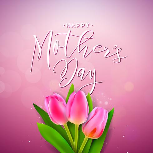 Happy Mother's Day Greeting card vector