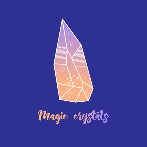 Magic crystals of pyramidal shape. 341866 Vector Art at Vecteezy