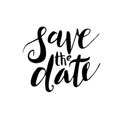 Save the date,  wedding invitations. vector