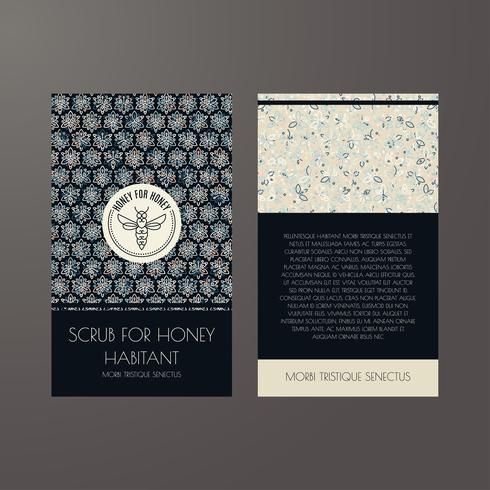 Set of dark vintage seamless backgrounds for luxury packaging design. vector