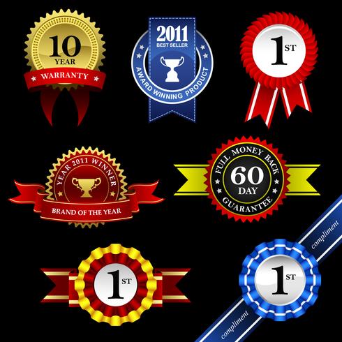 Seal and Award set.  vector