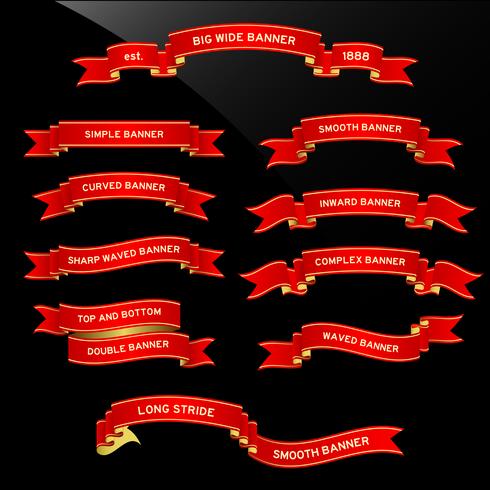 Banner Ribbon Scroll.  vector