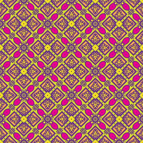 Talavera oblana Mexican seamless pattern vector