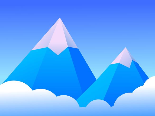 Amazing Ice Mountain vector