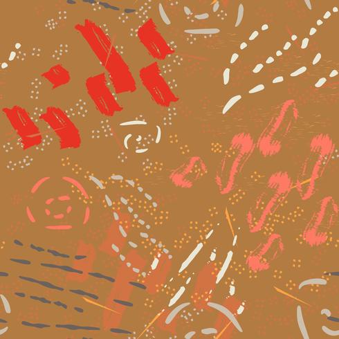 Safari pattern on striped background vector