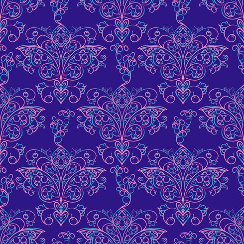 Seamless patterns Russian motives of northern painting vector