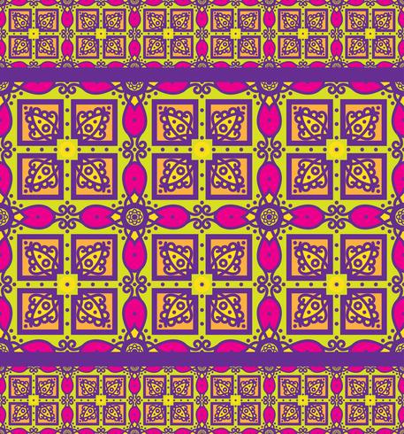 Talavera oblana Mexican seamless pattern vector