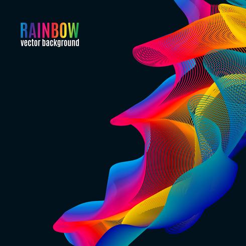 Rainbow Lines  background vector