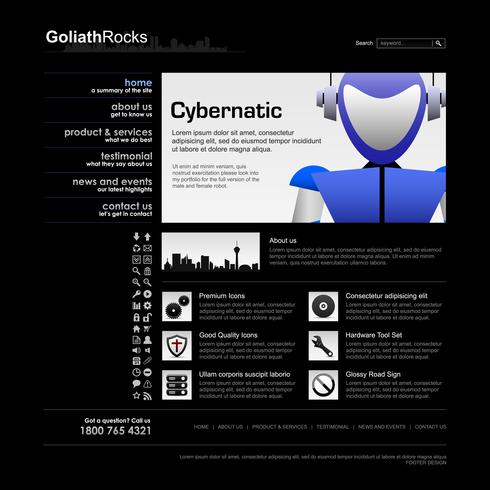 Web Design Element Template.  vector