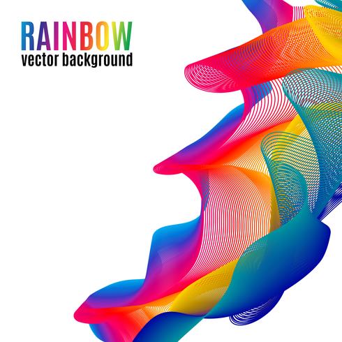 Rainbow Lines background vector