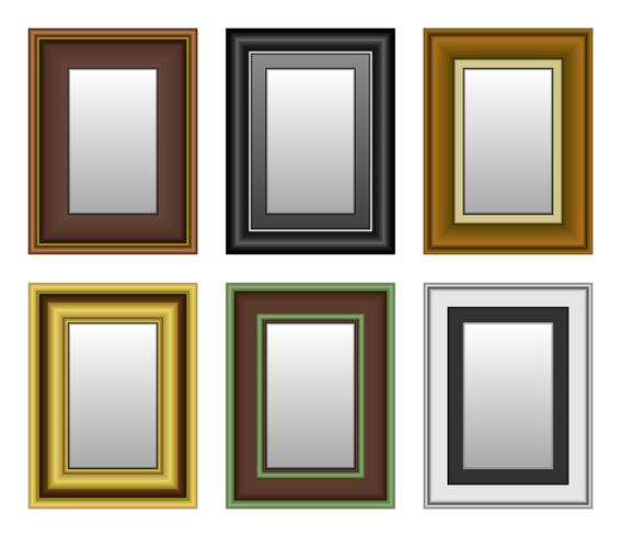Frame Picture Photo Mirror.  vector