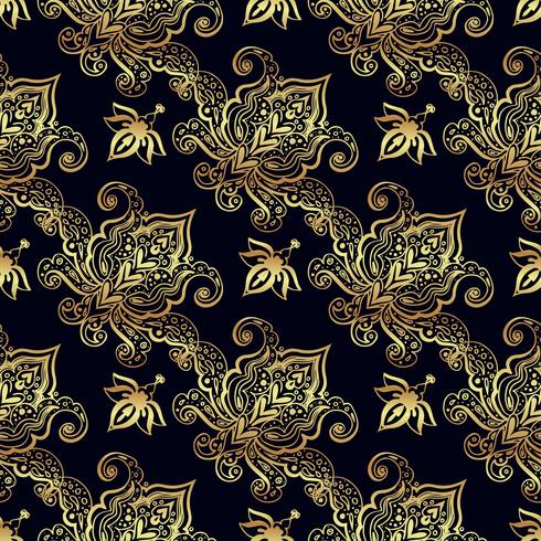 Seamless patterns of Russian motives of northern painting vector